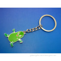 painting green frog keychain